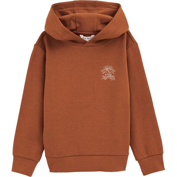 WE Fashion Mikina hnedá / biela 65834990