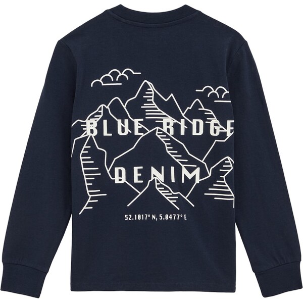 WE Fashion Tričko námornícka modrá / biela 65883113