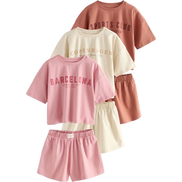 Next Pyžamo svetlobéžová / homárová / ružová 65883214