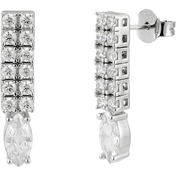 Olivie Svatební stříbrné náušnice 9611 64763493