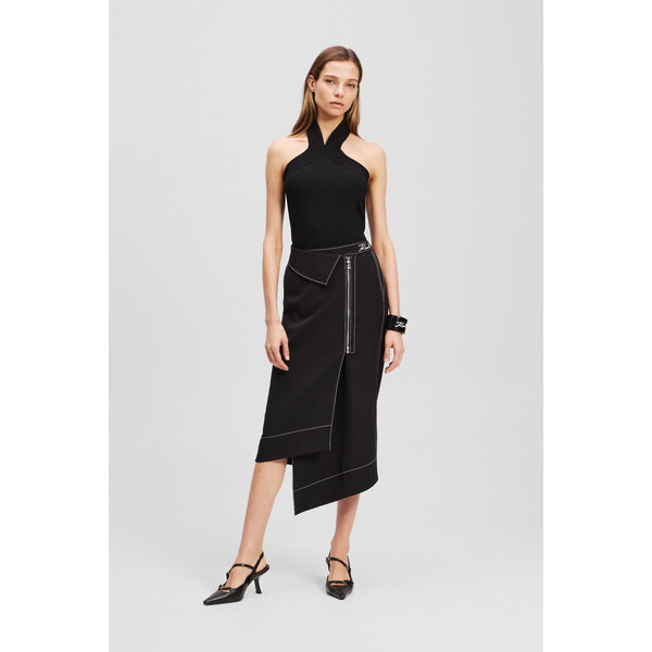 SUKŇA KARL LAGERFELD CONTRAST STITCH SKIRT 64780787