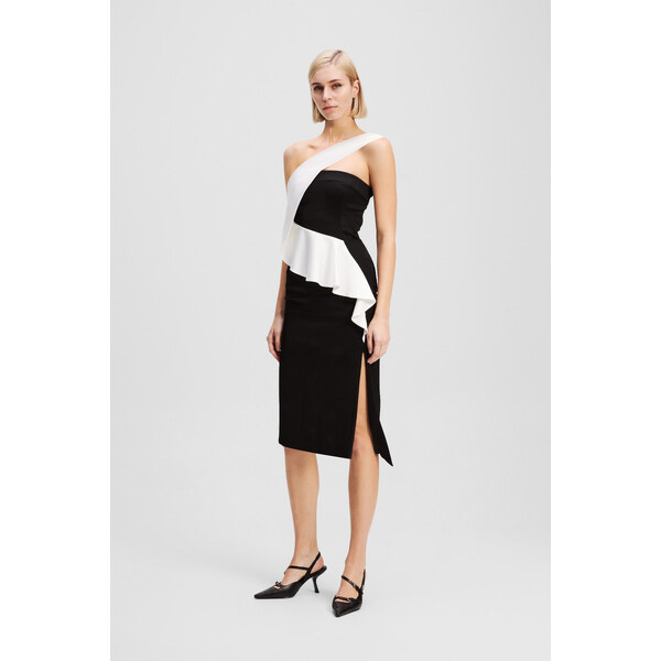 ŠATY KARL LAGERFELD BW ASYMMETRICAL DRESS 64780789