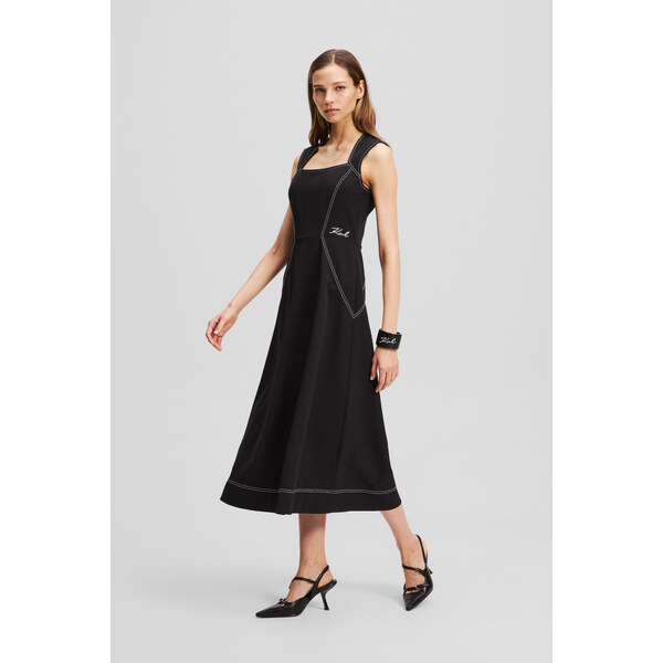 ŠATY KARL LAGERFELD CONTRAST STITCH DRESS 64780790