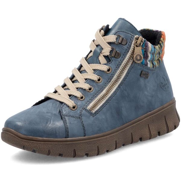 Dámska členková obuv RIEKER N1305-14 modrá W5 64794714