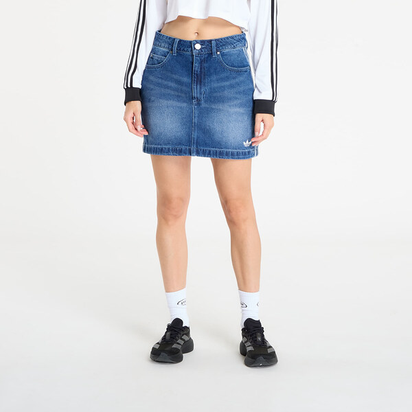 adidas Originals Sukňa adidas 3-Stripes Denim Mini Skirt Indigo Denim 64797907