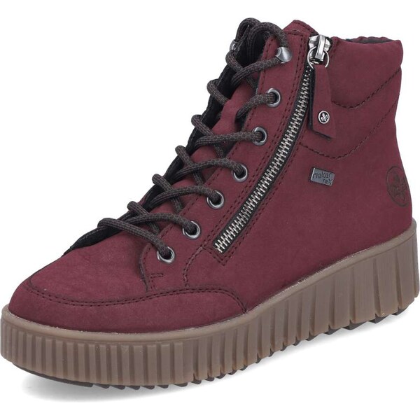 Dámska členková obuv RIEKER Y6104-35 červená W5 64797858