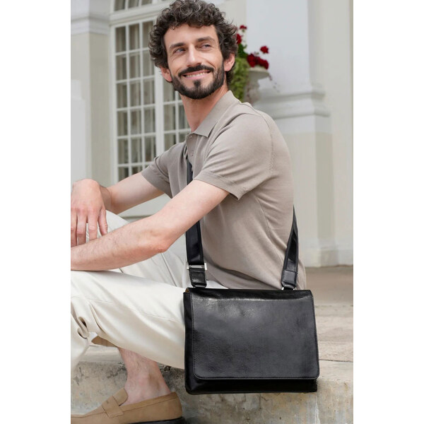 Glara Talianska crossbody z kože 64798908