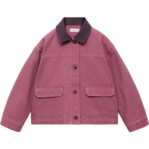 MANGO KIDS Prechodná bunda Gaby baklažánová / purpurová 65372972