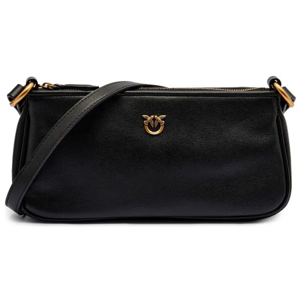 Pinko Kožená kabelka na rameno HALF MOON 64799454