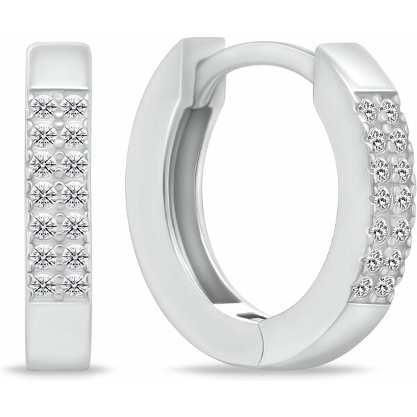 Brilio Silver Nadčasové kruhové náušnice zo striebra EA342W 66579592