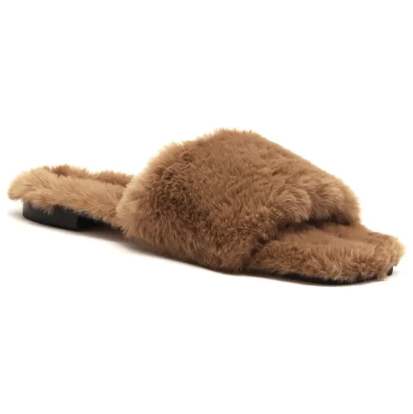 HUGO Domáca obuv Lola Slipper-Fur | s prímesou kože 64806139