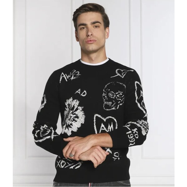 Alexander McQueen vlnený sveter | regular fit 34245924