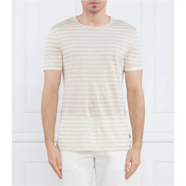 BOSS BLACK Ľanový tričko Tiburt 350 | Regular Fit 41166563