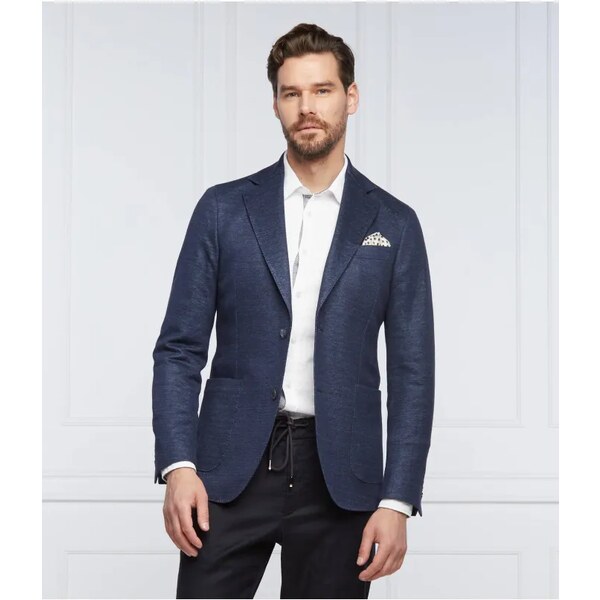 Oscar Jacobson Ľanová sako Egel | Slim Fit 33121086