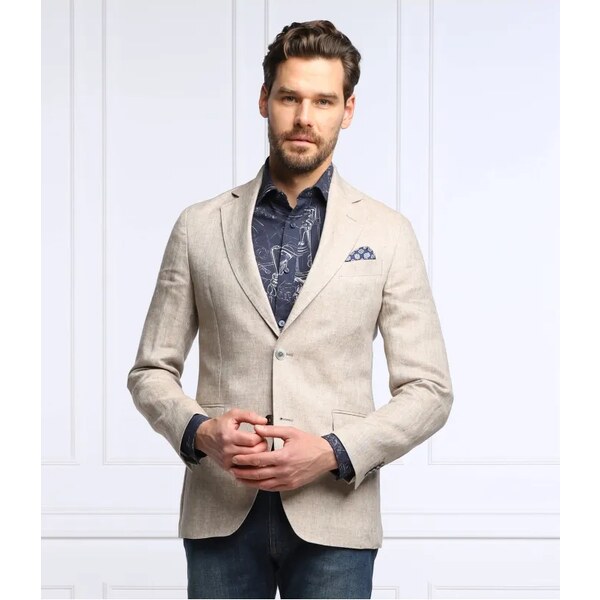 Oscar Jacobson Ľanová sako Egel | Slim Fit 33121092