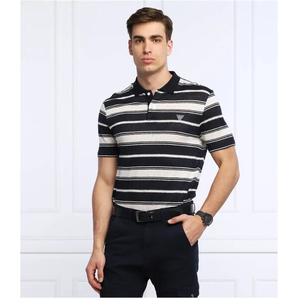 GUESS Ľanové polo tričko JOSU | Regular Fit 32192052