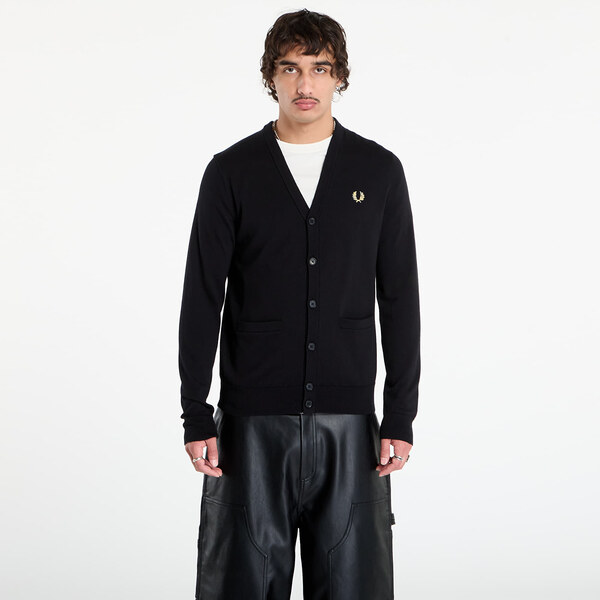 Sveter FRED PERRY Classic Cardigan Black L 64810899