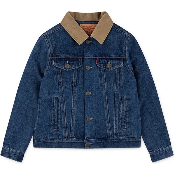 Detská rifľová bunda Levis QUILTED LINED TRUCKER 64816150