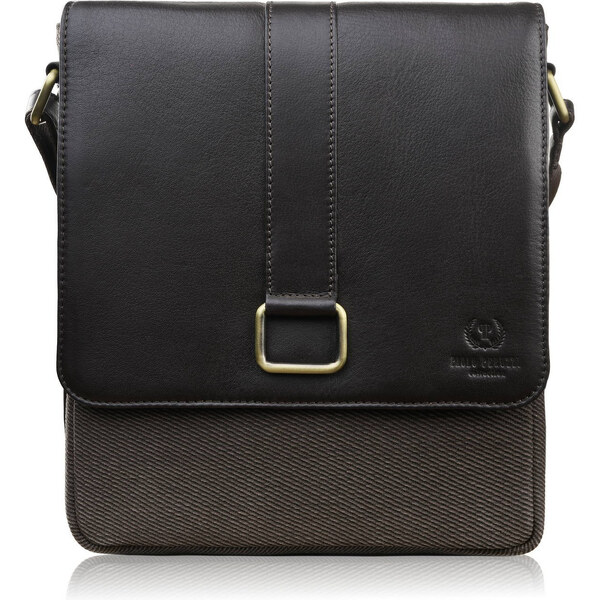 Paolo Peruzzi Pánska taška cez rameno z kože a bavlneného plátna | 64813238