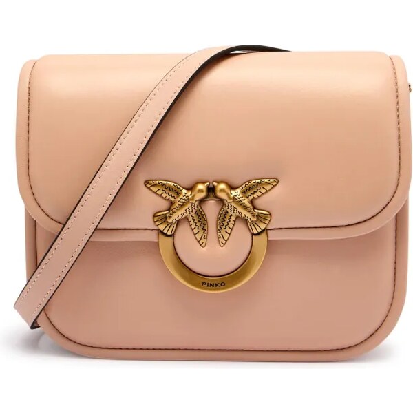 Pinko Kožená kabelka na rameno LOVE BOX 63375921