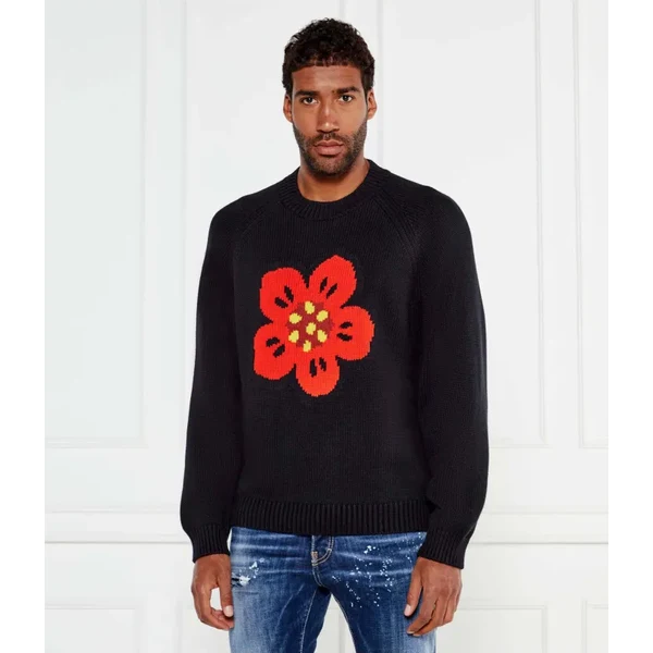 Kenzo Sveter BOKE FLOWER | Relaxed fit | s prímesou vlny 64496403