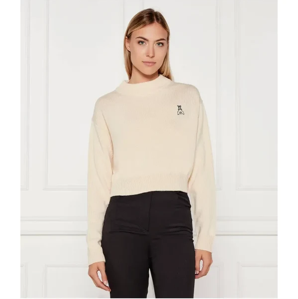 Patrizia Pepe Sveter | Cropped Fit | s prímesou vlny 64477732