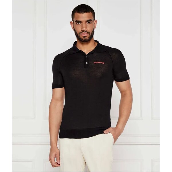 Dsquared2 Vlnené polo tričko | Regular Fit 63554905