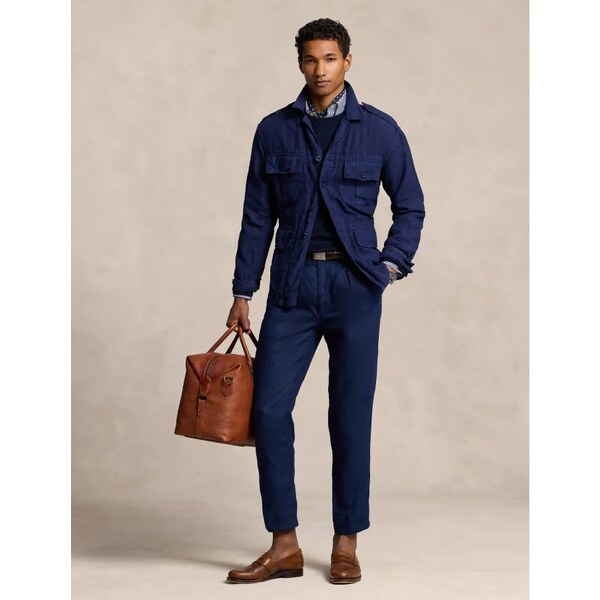 POLO RALPH LAUREN Ľanové chino nohavice | Slim Fit 63370056