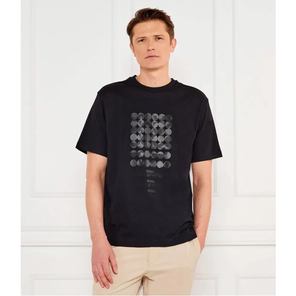 BOSS GREEN Tričko Print Striped C | Relaxed fit 63213713