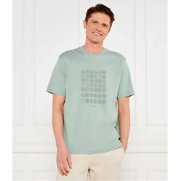 BOSS GREEN Tričko Print Striped C | Loose fit 63310142