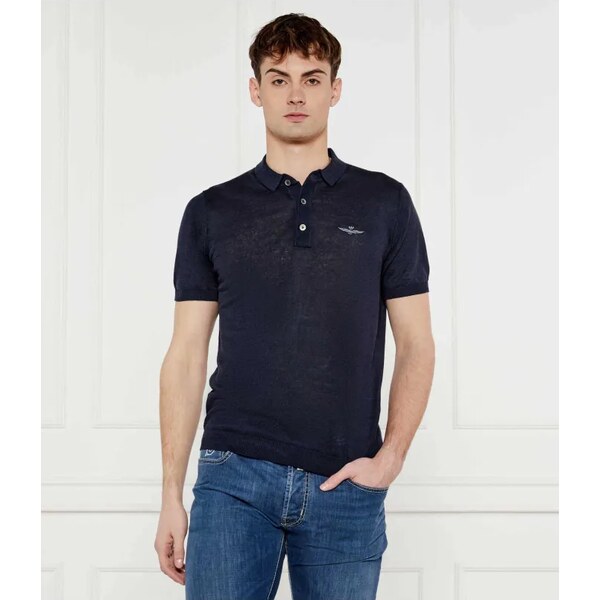 Aeronautica Militare Ľanové polo tričko | Regular Fit 63037068