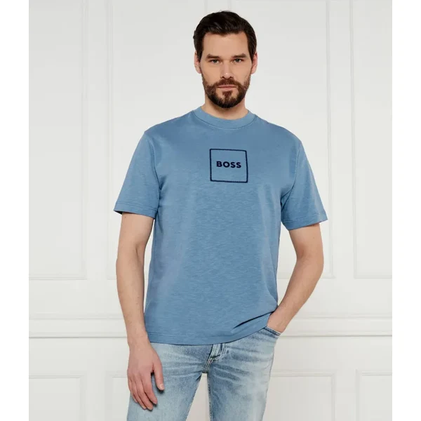 BOSS ORANGE Tričko | Regular Fit | s prímesou ľanu 62350493