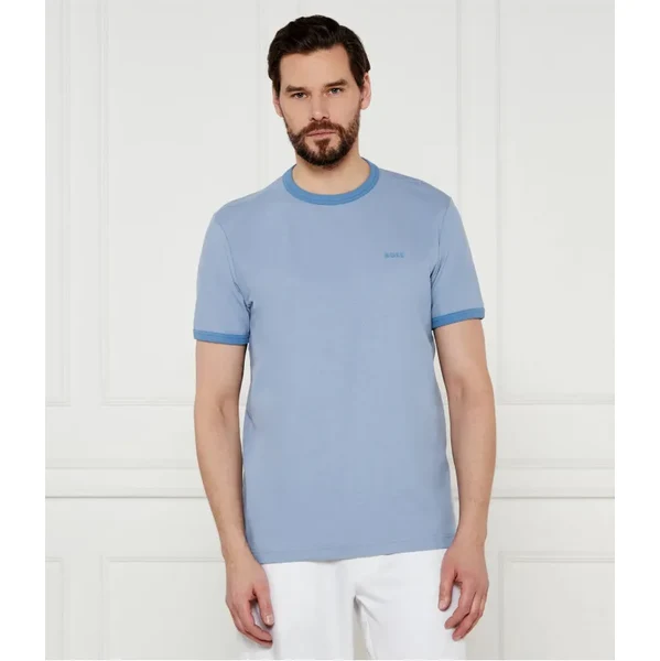 BOSS GREEN Tričko Tee Tape Rib | Regular Fit 62286353