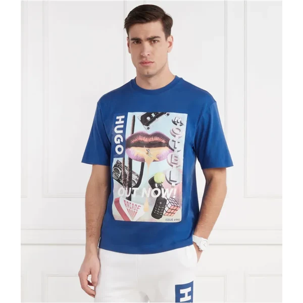 Hugo Blue Tričko Narcado | Regular Fit 49333694