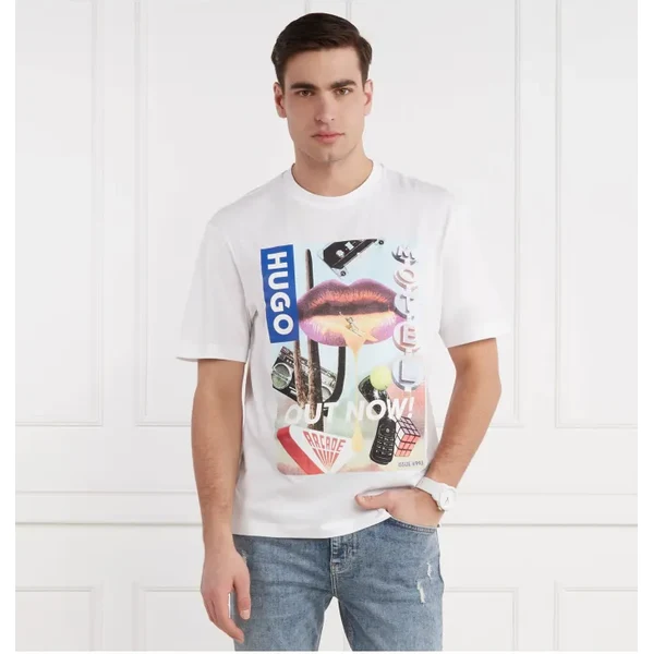 Hugo Blue Tričko Narcado | Regular Fit 49346933