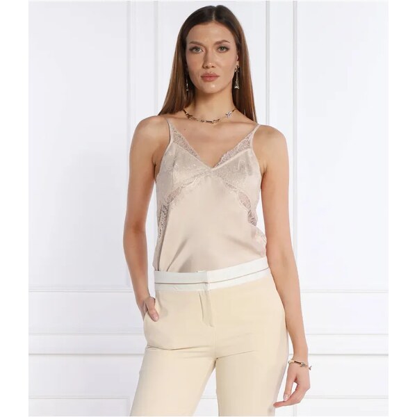 Patrizia Pepe Saténová top | Regular Fit 49104557
