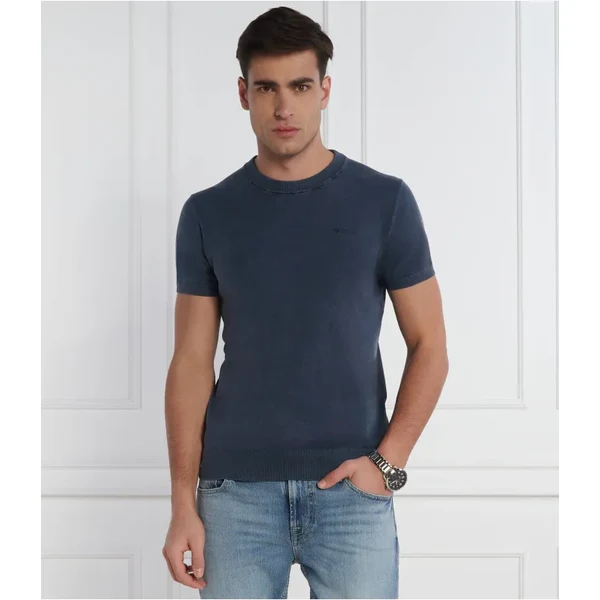 GUESS Tričko | Slim Fit | s prímesou hodvábu 49026693