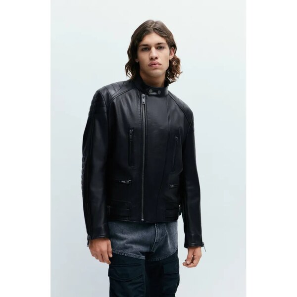 HUGO Kožená bunda Lewis | Regular Fit 48763949