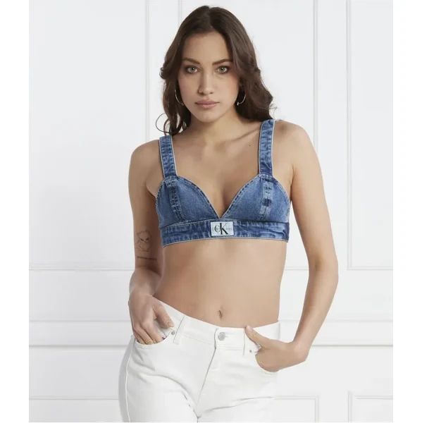 Calvin Klein Jeans Top | Cropped Fit | denim 48179920
