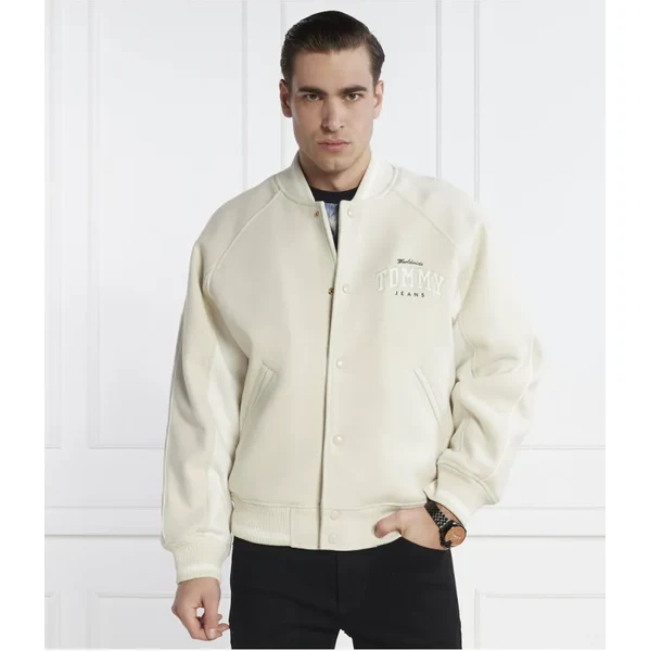 Tommy Jeans Zateplená bunda bomberka | Loose fit | s prímesou vlny 48103355