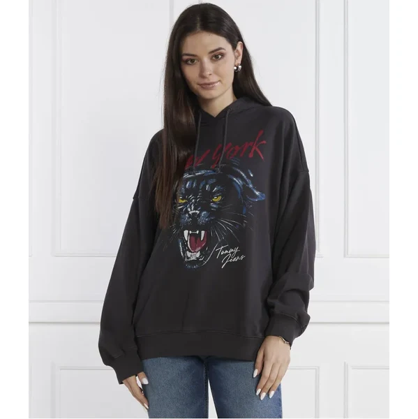 Tommy Jeans Mikina PANTHER HOODIE | Oversize fit 63552521