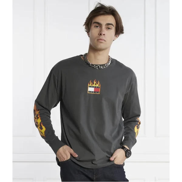 Tommy Jeans Longsleeve TJM L/S BURNING BADGE TEE | Regular Fit 46663112