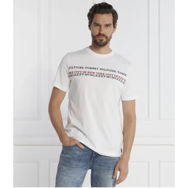 Tommy Hilfiger Tričko CENTER CHEST STRIPE TEE | Regular Fit 45698071