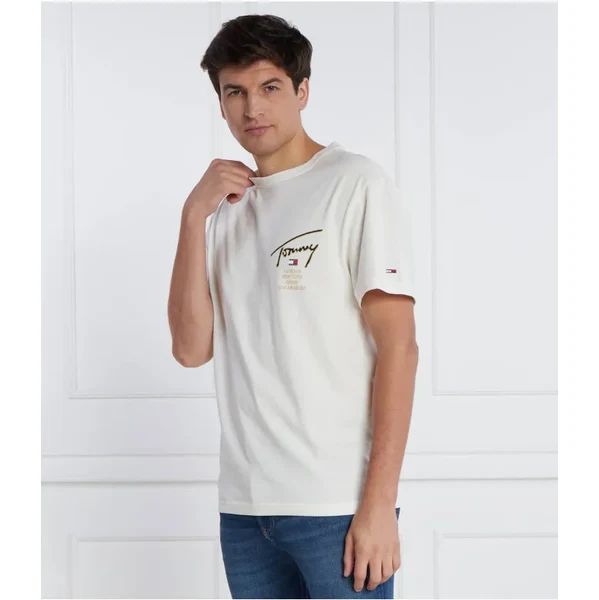 Tommy Jeans Tričko GOLD SIGNATURE BACK | Regular Fit 45574512