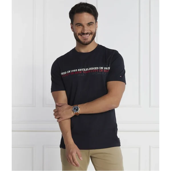 Tommy Hilfiger Tričko CENTER CHEST STRIPE TEE | Regular Fit 45574585