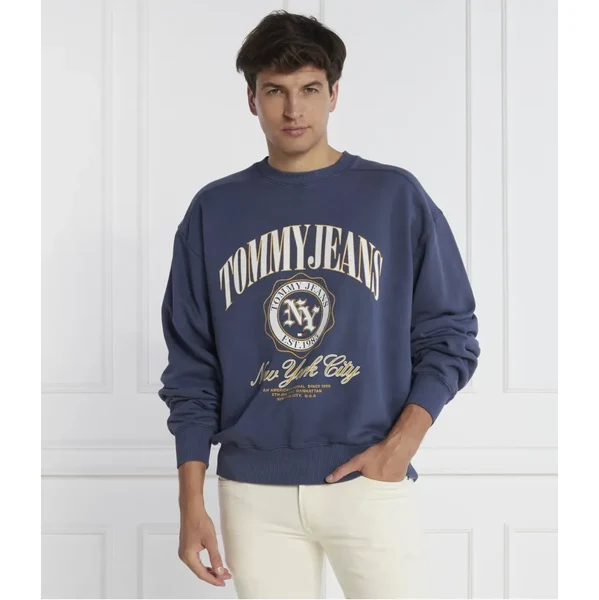 Tommy Jeans Mikina TJM BOXY LUXE VARSITY CREW | Regular Fit 45507172