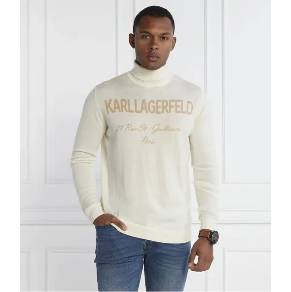 Karl Lagerfeld Vlnený rolák knit | Regular Fit 45037144