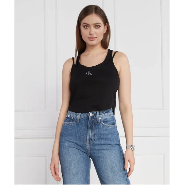 Calvin Klein Jeans Top BADGE RIB DOUBLE LAYER | Regular Fit 44485413