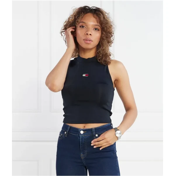 Tommy Jeans Top BADGE HIGH NECK TANK | Cropped Fit 44362159
