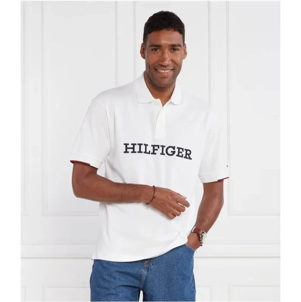 Tommy Hilfiger Polo tričko MONOTYPE STRUC ARCHI | Regular Fit 44003356